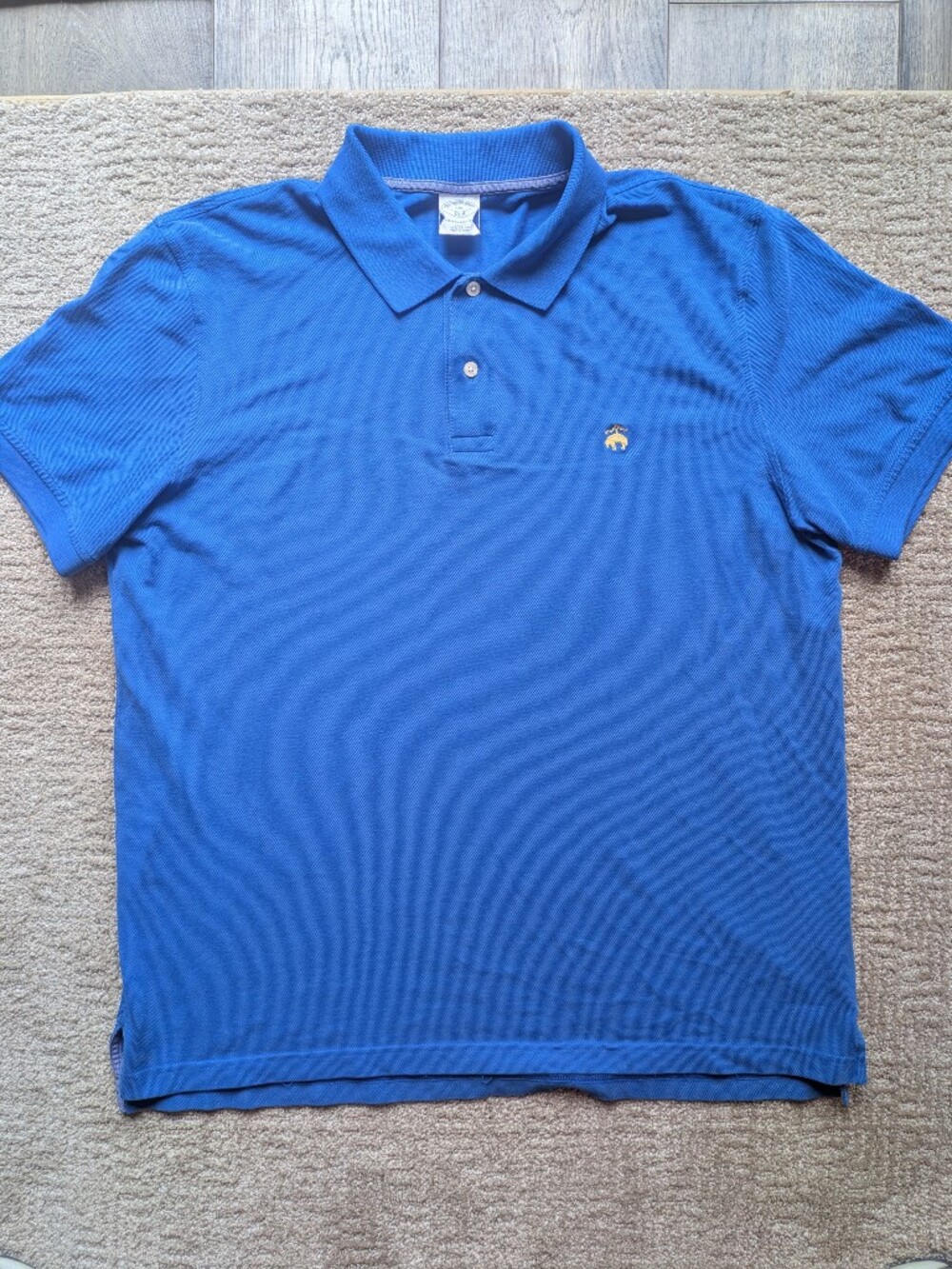 Brooks Brothers 1818 Men's XXL Royal Blue Polo with Golden Fleece Logo